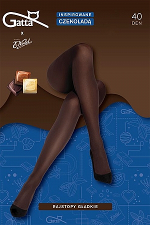 Gatta Tights Microfibre 40 DEN - dark choco