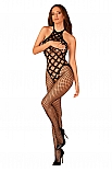 Obsessive G332 bodystocking - czarny - miniatura