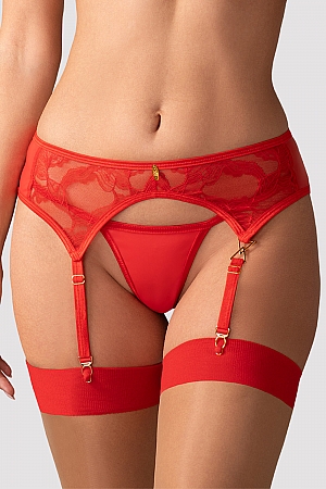 Obsessive Aliosa garter belt - red